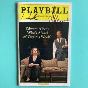 David Harbour & Bill Irwin Signed Playbill Who’s Afraid of Virginia Woolf ? 2005
